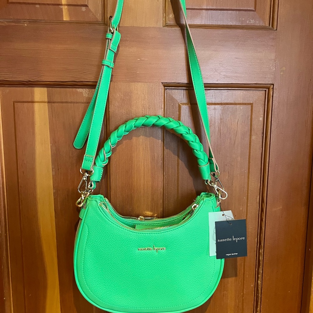Nanette Lepore Vibrant Green Shoulder Bag - Picture 2 of 13